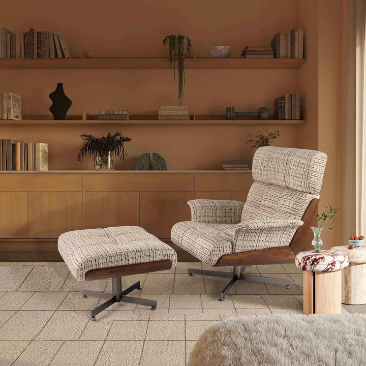 Contemporary woven lounge chair for leisure (reading/relaxing)
