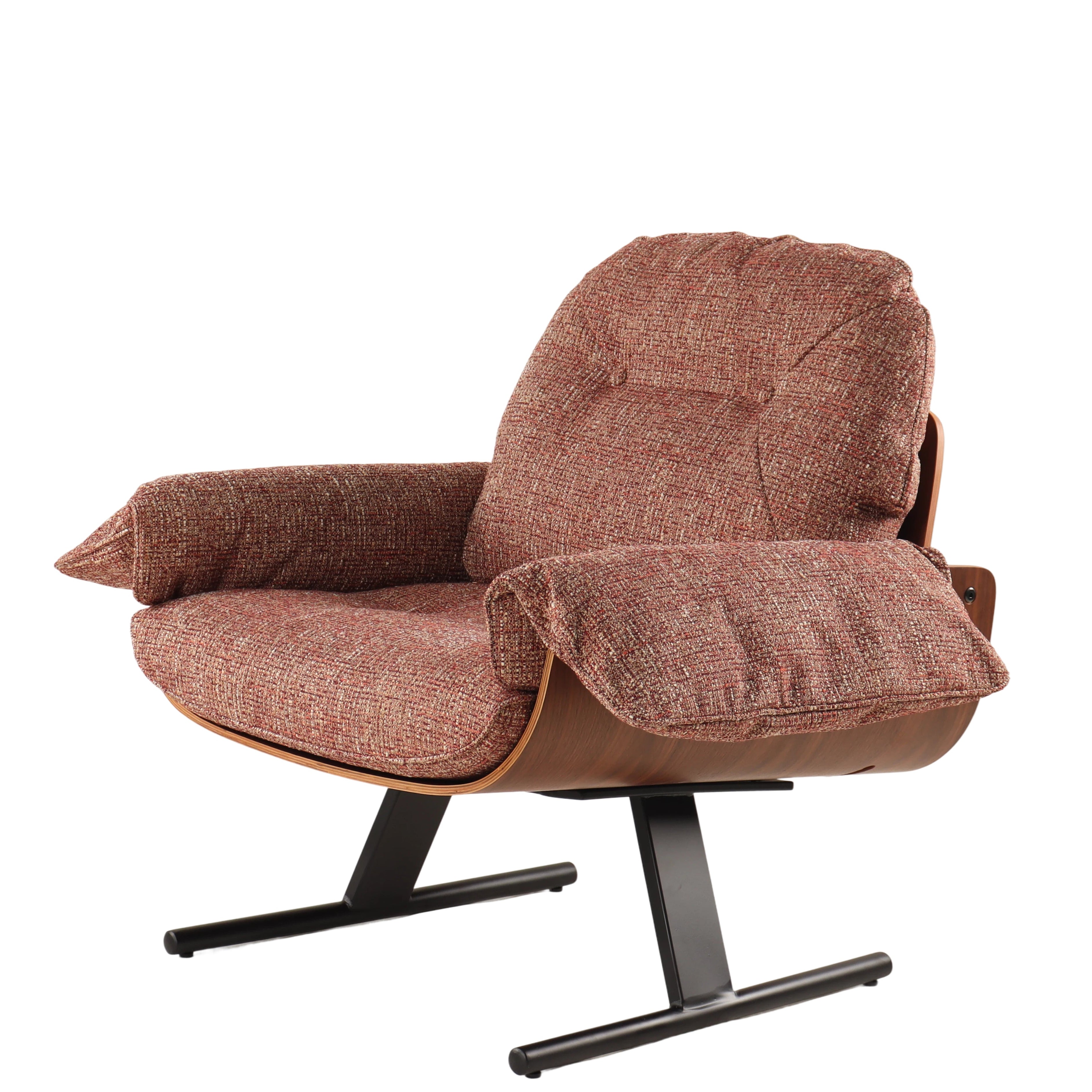 Lounge Chair - Ozian color, close to retro brick-red