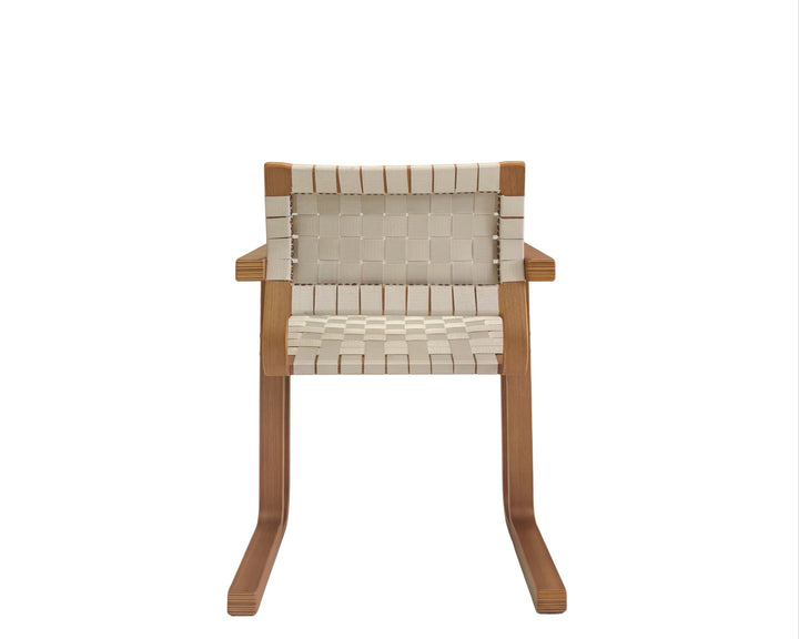 Turmeric & Cream Vintage Chair - Meticulous Craftsmanship, Hand-Woven