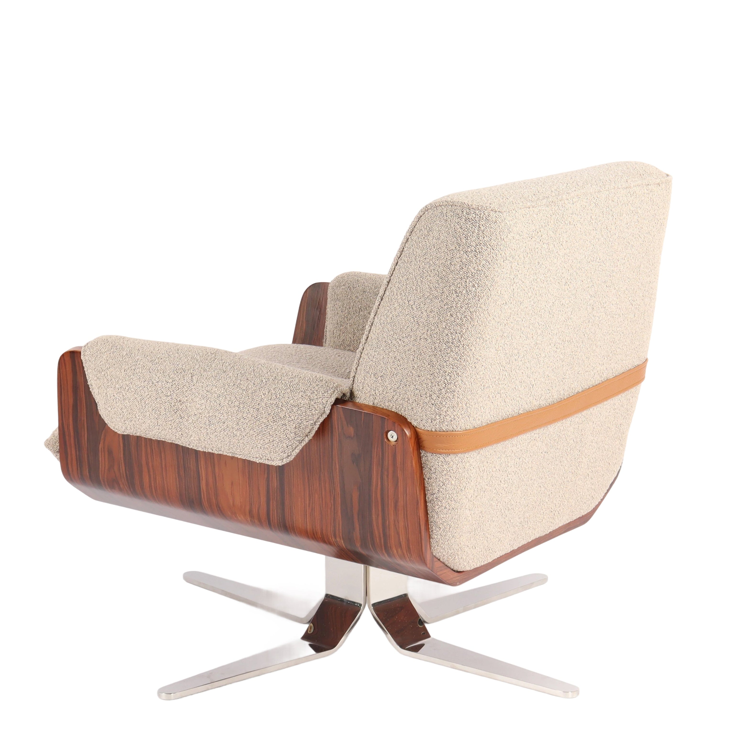 Accent Chair - Floor-Friendly Stainless Steel Base