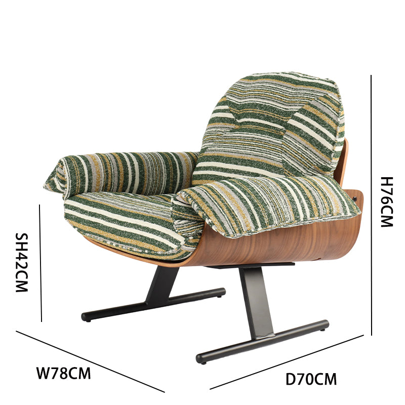 Lounge Chair - Overall height 76cm, total width 78cm, seat height 42cm