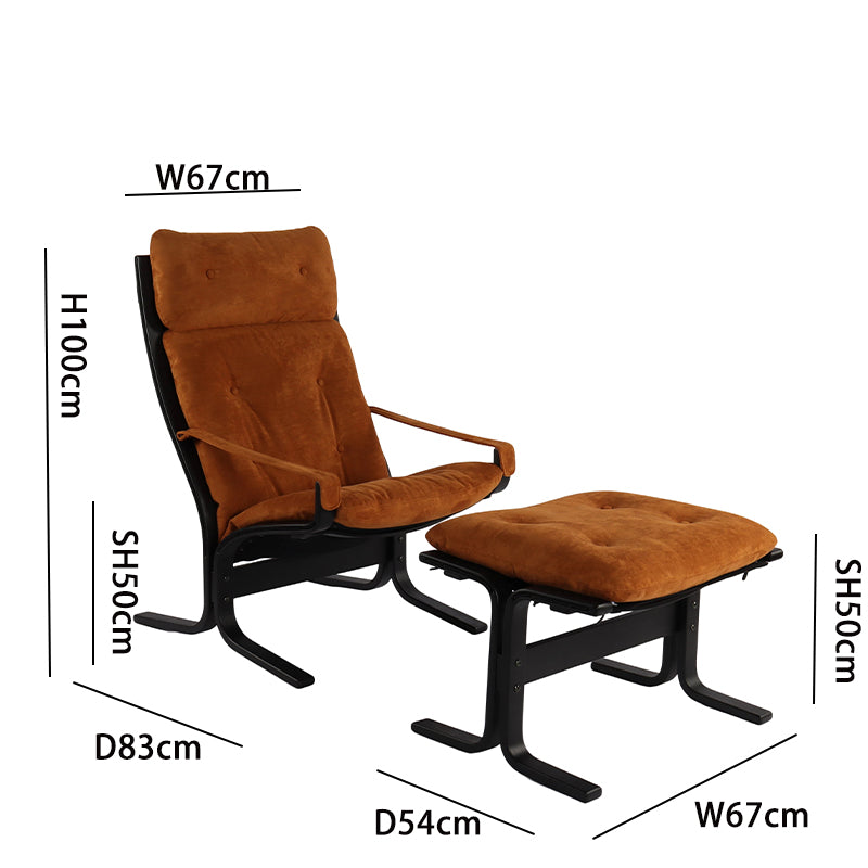 Lounge Chair, Dimensions (Total Height 100cm, Seat Height 50cm, Total Width 67cm)