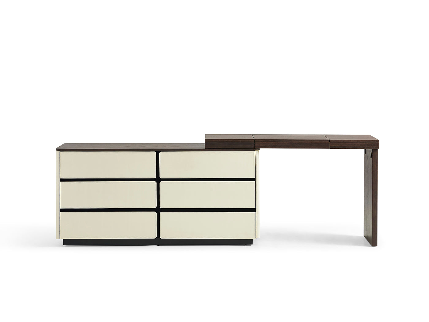 Modern dressing table, straight-line placement