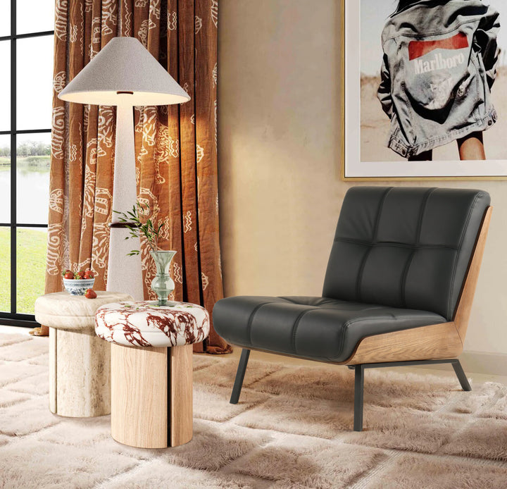 Armless  Accent Chair - Adds warm vibe to home casual corners