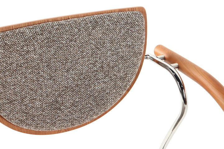 Thick Textured Fabric Armchair - Exquisite Details Everywhere