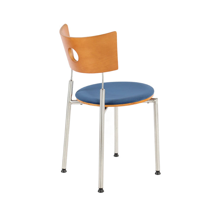 Close-up of Stainless Steel Legs on Multi-Purpose Velvet Chair