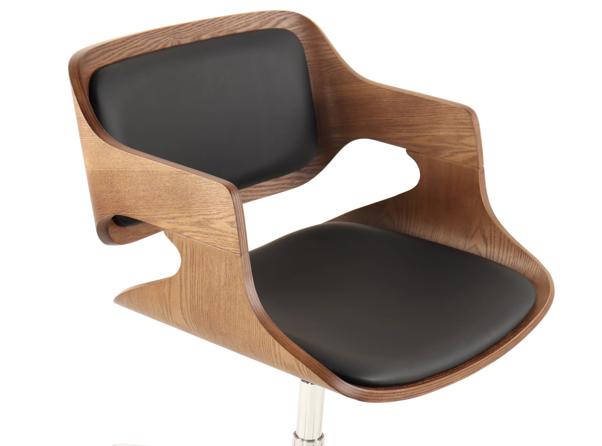 Microfiber Leather Office Chair  - Sturdy, Premium Texture, 3-Yr Warranty