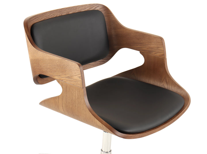 Microfiber Leather Office Chair  - Sturdy, Premium Texture, 3-Yr Warranty