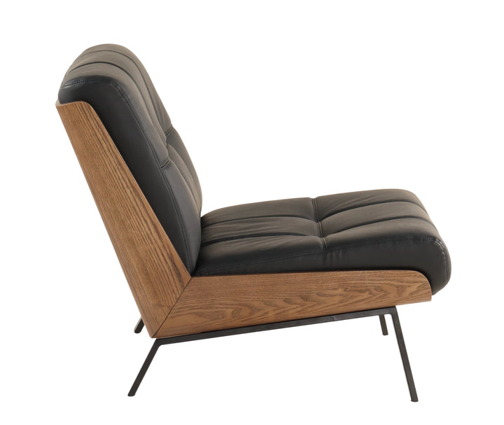 Armless Mid-Century Modern Accent Chair - Minimalist style