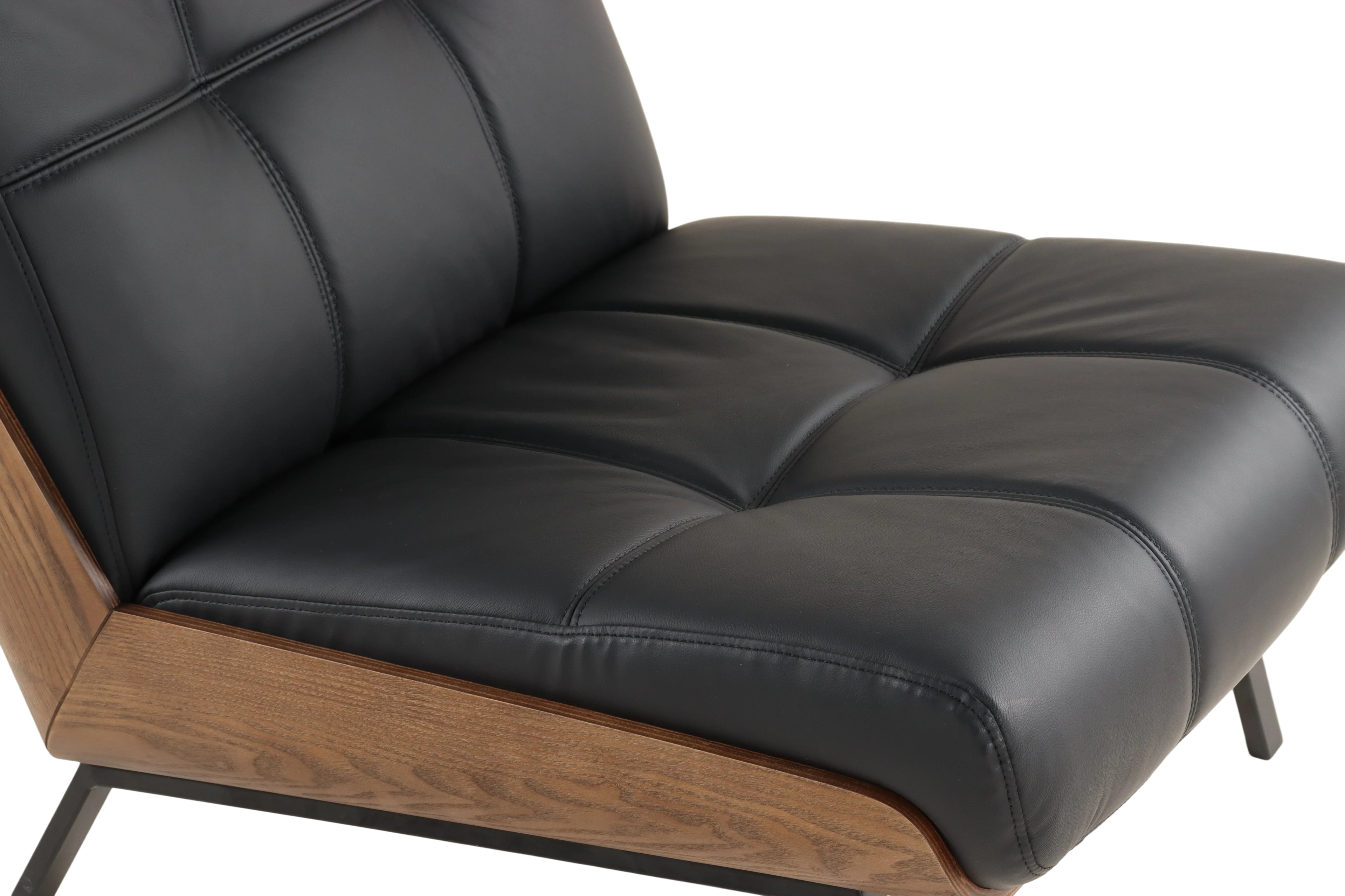 Armless Lounge Chair - High-density rebound foam cushion: good resilience, no sagging