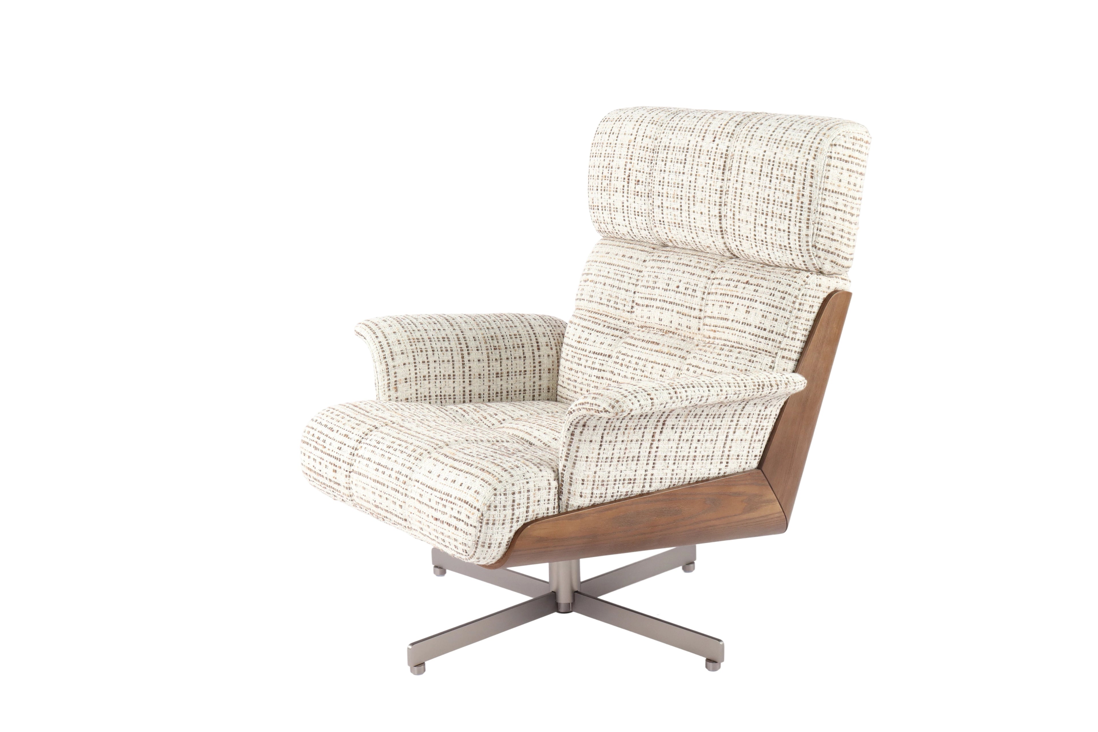 Ergonomic contemporary lounge chair, ultra-comfortable
