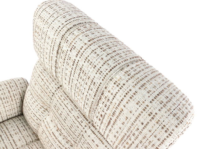 Contemporary lounge chair: premium cotton-linen, soft touch