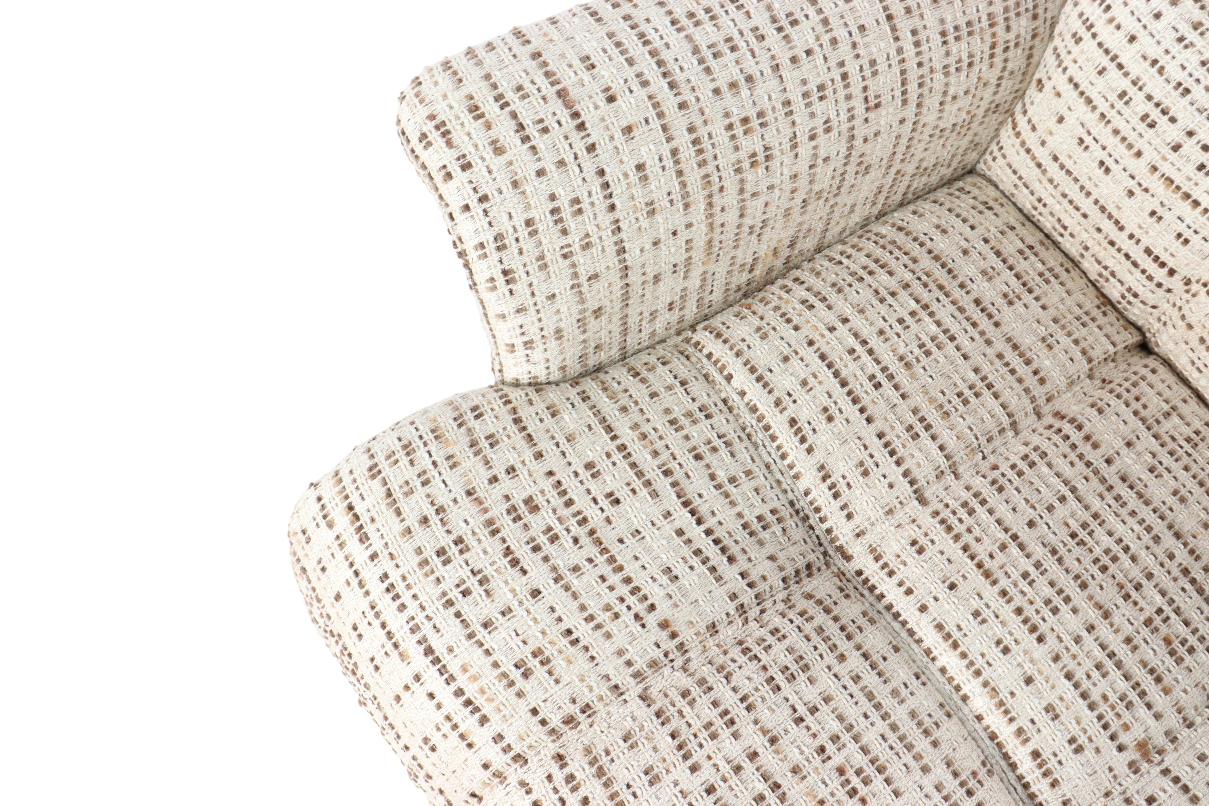 Contemporary woven lounge chair: high-density sponge, fluffy soft