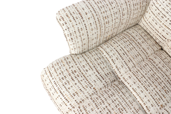 Contemporary woven lounge chair: high-density sponge, fluffy soft