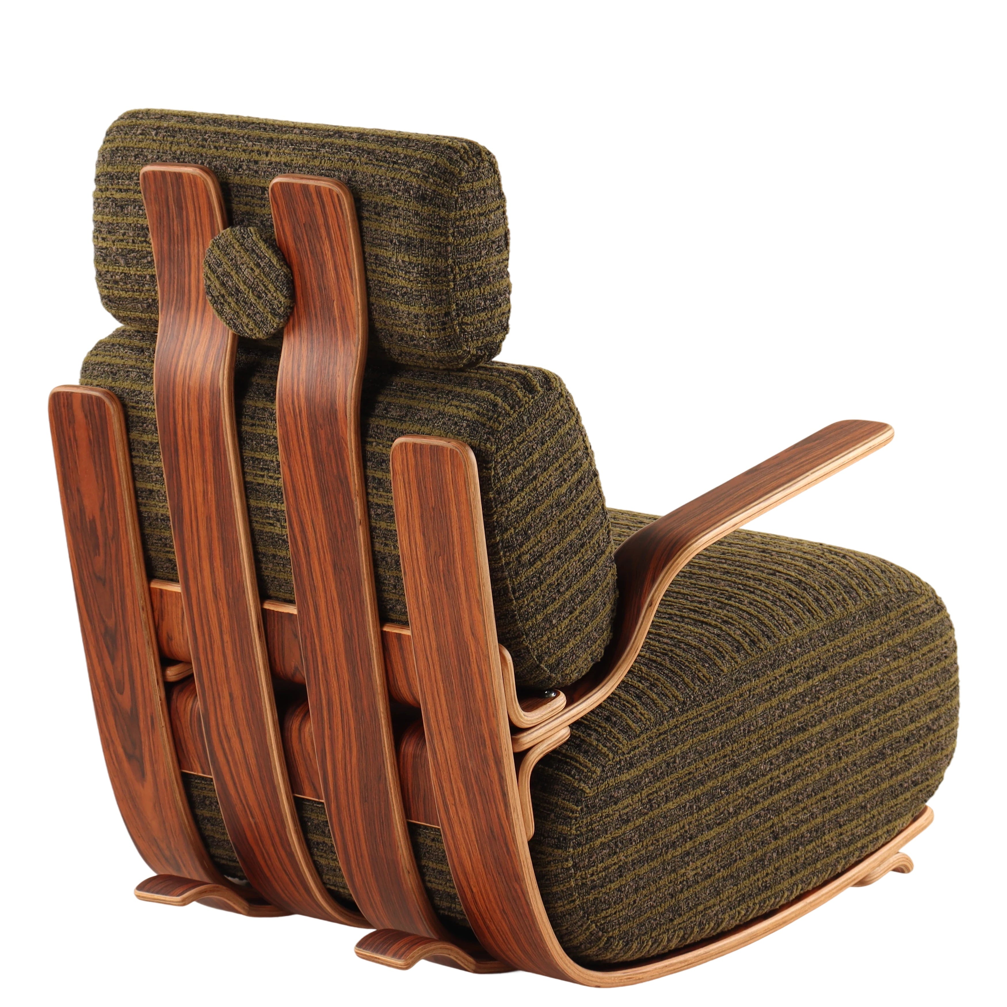 Ergonomic Rocking Chair - Solid Oak Frame, 3-Year Warranty
