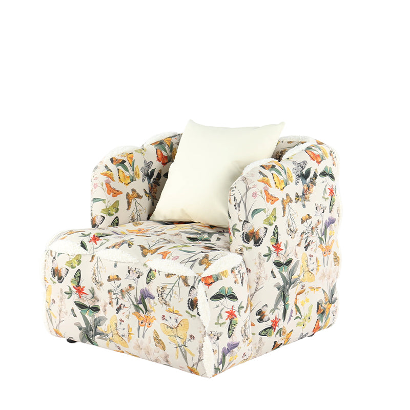 Butterfly-Flower Harmony Leisure Chair: Comfortable for Extended Sitting