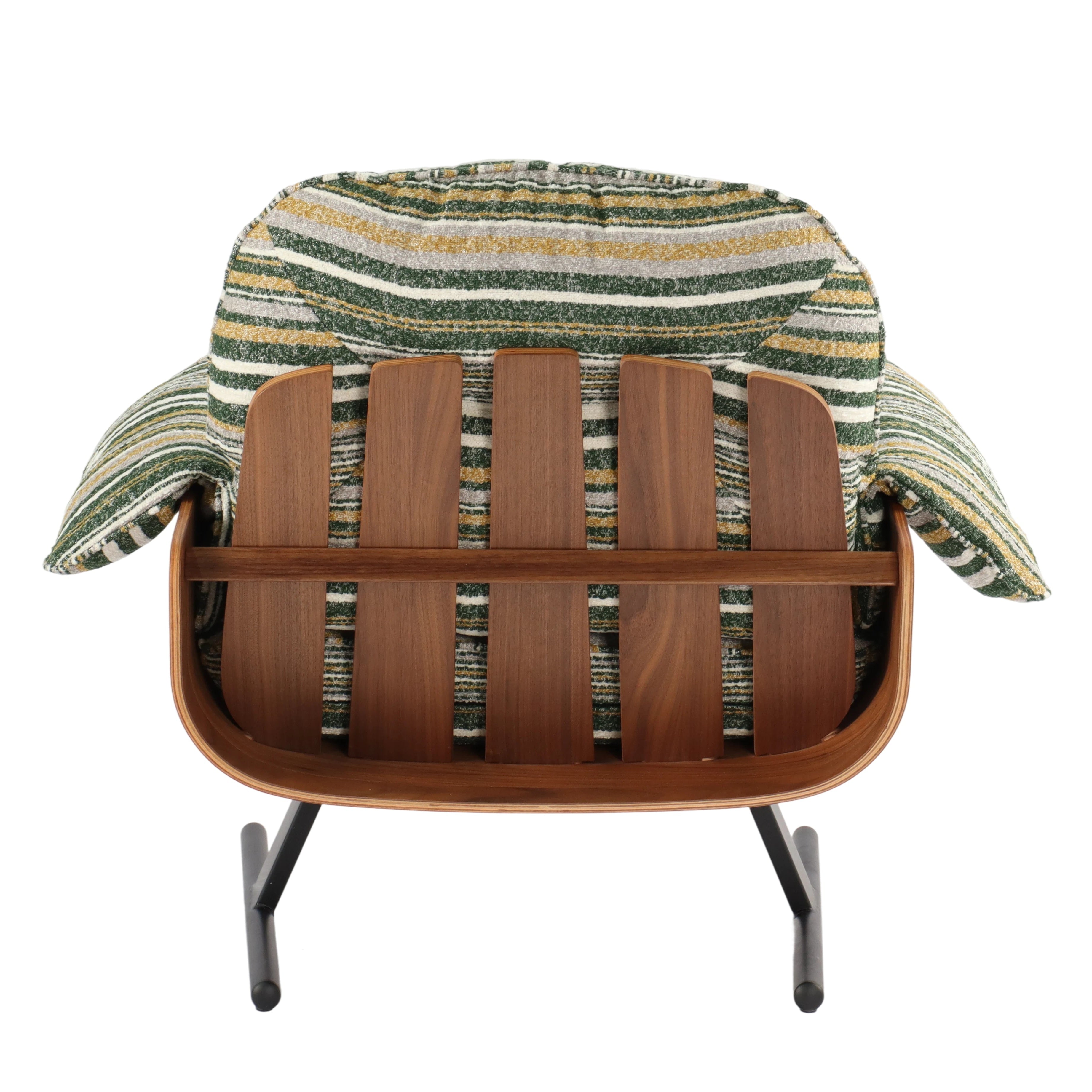 Spring Bloom Striped Lounge Chair - Penguin-like backrest, fun shape, great design & comfort